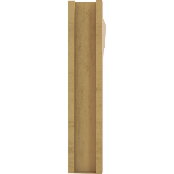 Ekena Millwork 5 1/2-in W x 28-in D x 28-in H Funston Slat Rough Cedar Woodgrain TimberThane Outlooker, Primed Tan - OUTUR055X28X28FST24RCPR