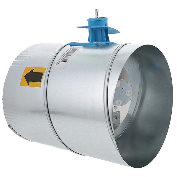 Honeywell Home Bypass Damper, Gr/Rd/Steel, 8 in. Dia. - CPRD8