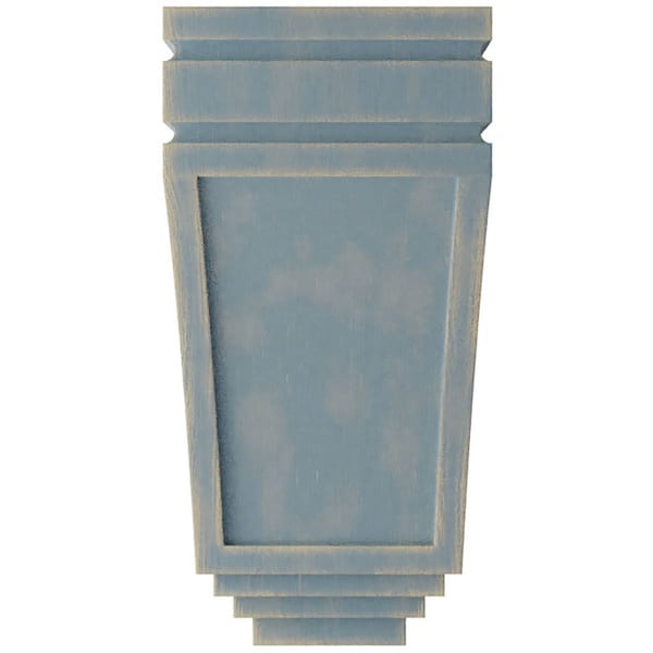 Ekena Millwork 5"W x 6"D x 10 1/2"H Medium San Juan Wood Vintage Decor Corbel, Driftwood Blue - CORWD05X06X10SJBU