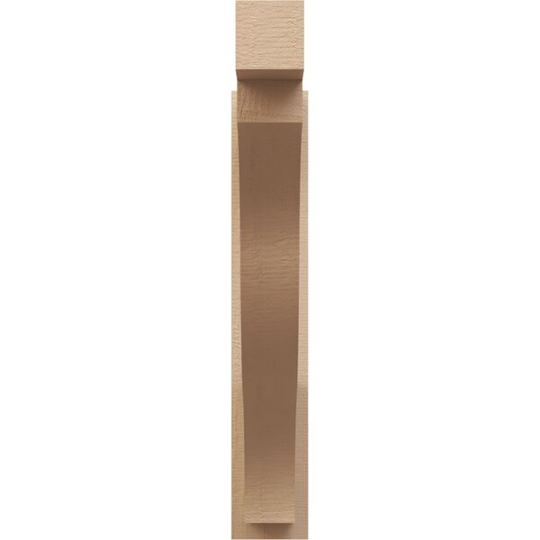 Ekena Millwork 5 1/2-in W x 32-in D x 32-in H Funston Block Rough Cedar Woodgrain TimberThane Outlooker, Primed Tan - OUTUR055X32X32FST44RCPR