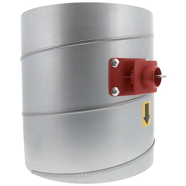 Honeywell Home Bypass Damper, Gr/Rd/Steel, 12 in. Dia. - CPRD12