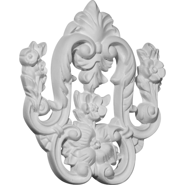 Ekena Millwork 5 3/4"W x 6 1/2"H x 5/8"P Flower Drop Onlay - ONL05X06X01FL