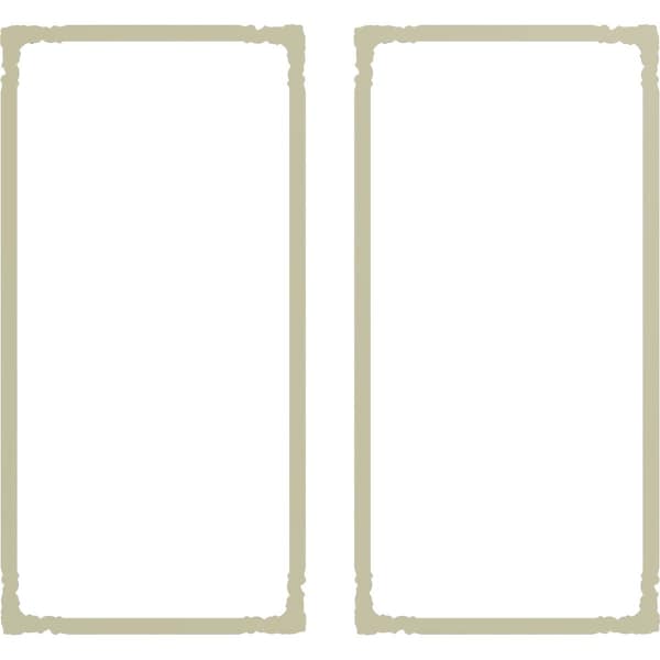 Ekena Millwork 31-in. W x 62-in. H Ashford Panel Moulding Kit Double Panel - PMLKAS31X62B