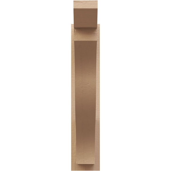 Ekena Millwork 5 1/2-in W x 24-in D x 28-in H Funston Slat Rough Cedar Woodgrain TimberThane Outlooker, Primed Tan - OUTUR055X24X28FST24RCPR