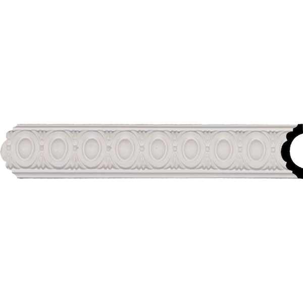 Ekena Millwork 1 3/4"H x 3/4"P x 94 1/2"L, (1 1/8" Repeat), Egg & Dart Panel Moulding - PML02X02EG