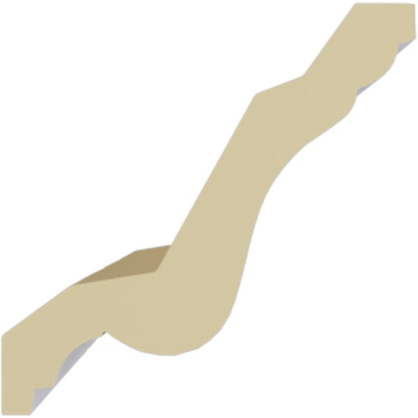 Ekena Millwork 3"H x 3"P x 4 1/4"F x 94 1/2"L Carrillo Crown Moulding - MLD03X03X04CI