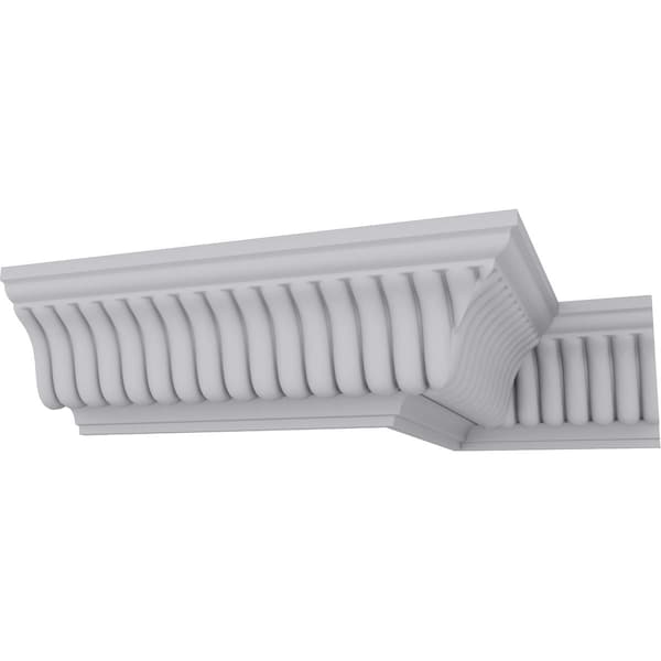 Ekena Millwork 3"H x 3"P x 4 1/4"F x 94 1/2"L Carrillo Crown Moulding - MLD03X03X04CI