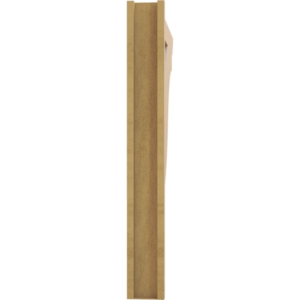 Ekena Millwork 5 1/2-in W x 36-in D x 44-in H Funston Slat Rough Cedar Woodgrain TimberThane Outlooker, Primed Tan - OUTUR055X36X44FST24RCPR