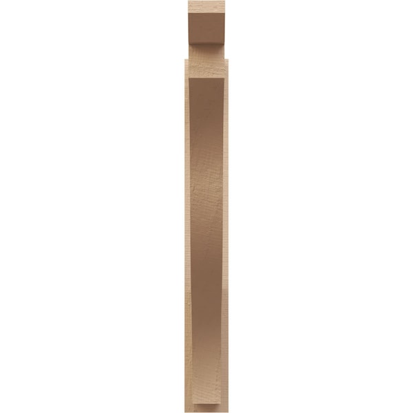 Ekena Millwork 5 1/2-in W x 36-in D x 44-in H Funston Slat Rough Cedar Woodgrain TimberThane Outlooker, Primed Tan - OUTUR055X36X44FST24RCPR