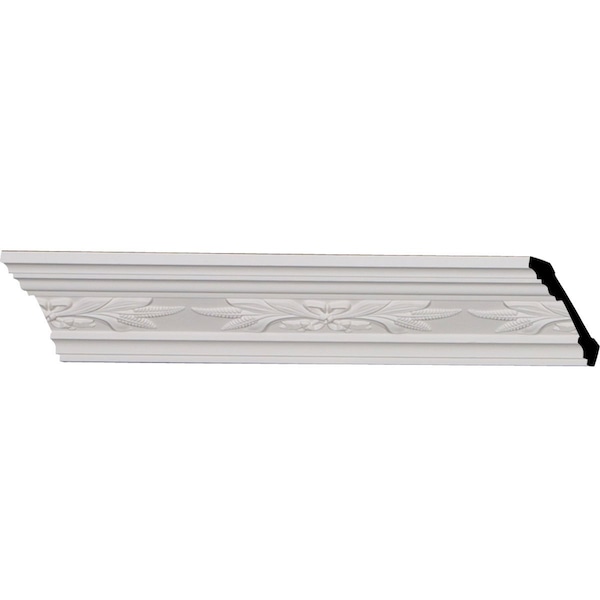 Ekena Millwork SAMPLE - 3 1/4"H x 3 1/4"P x 4 1/2"F x 12"L, (8" Repeat), Harvest Crown Moulding - SAMPLE-MLD03X03X04HA