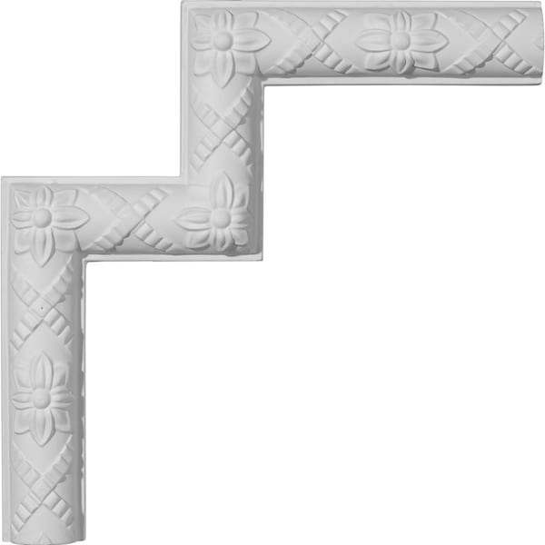 Ekena Millwork 11 1/8"W x 11 1/8"H Sellek Panel Moulding Corner (matches moulding PML01X01SK) - PML11X11SK