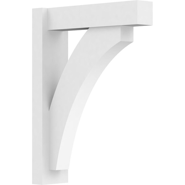 Ekena Millwork Thorton Architectural Grade PVC Outlooker with Block Ends, 5"W X 18"D X 24"H - OUTP05X18X24THR05
