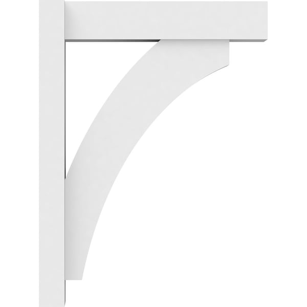 Ekena Millwork Thorton Architectural Grade PVC Outlooker with Block Ends, 5"W X 18"D X 24"H - OUTP05X18X24THR05