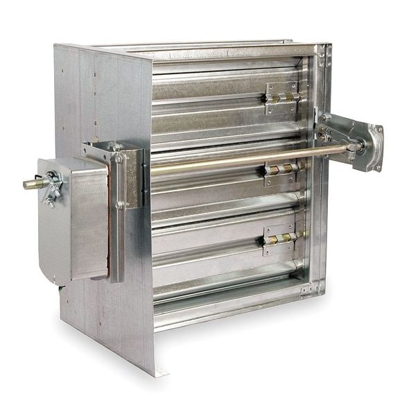 Dayton Square Smoke Damper, 23-3/4 In. W - 3HGH1
