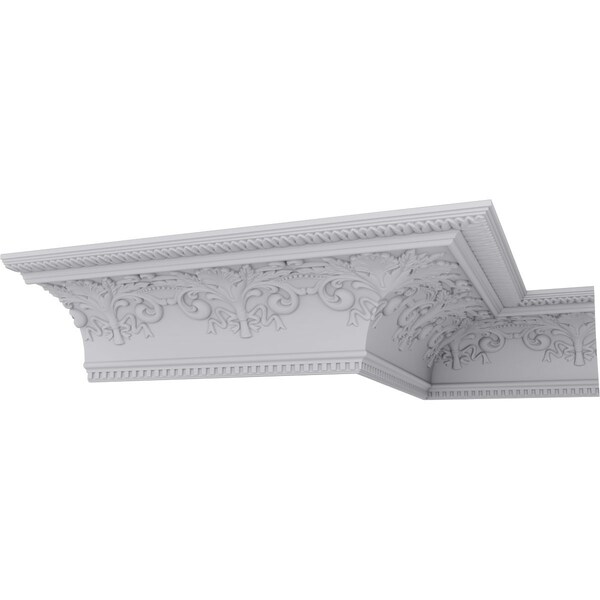 Ekena Millwork 11 3/8"H x 16"P x 19 5/8"F x 94 1/2"L, (16" Repeat), Sydney Crown Moulding - MLD11X16X19SY