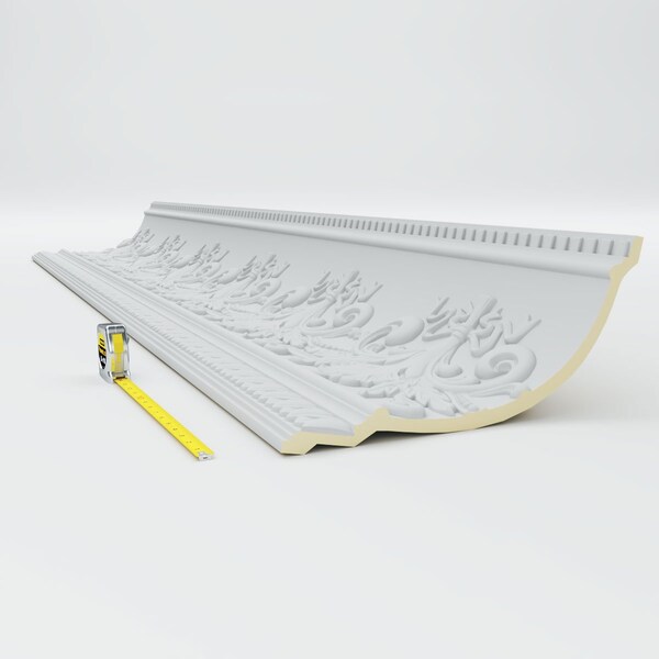 Ekena Millwork 11 3/8"H x 16"P x 19 5/8"F x 94 1/2"L, (16" Repeat), Sydney Crown Moulding - MLD11X16X19SY