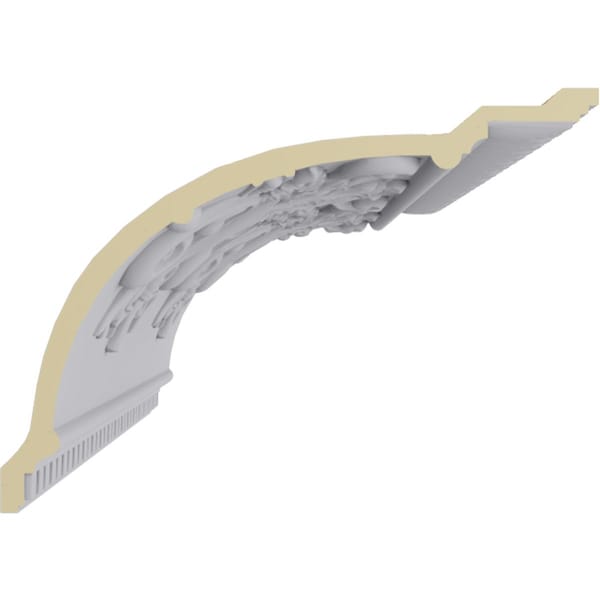 Ekena Millwork 11 3/8"H x 16"P x 19 5/8"F x 94 1/2"L, (16" Repeat), Sydney Crown Moulding - MLD11X16X19SY