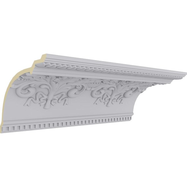Ekena Millwork 11 3/8"H x 16"P x 19 5/8"F x 94 1/2"L, (16" Repeat), Sydney Crown Moulding - MLD11X16X19SY
