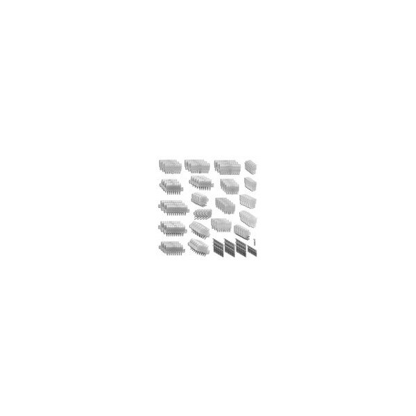 Encabezados y carcasas de alambre Molex Minifitjr Kit de energía Ra Hdr y Recept - 766500016