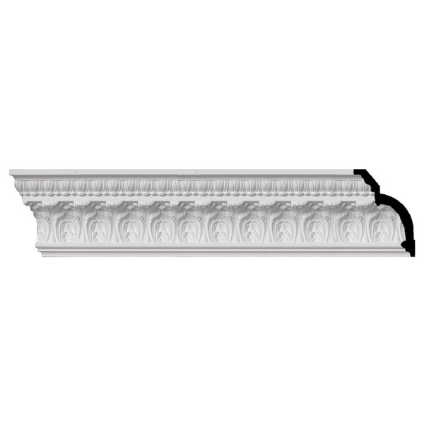 Ekena Millwork SAMPLE - 7 3/4"H x 5 1/2"P x 9 1/2"F x 12"L Odessa Leaf Dentil Crown Moulding - SAMPLE-MLD07X05X09OD