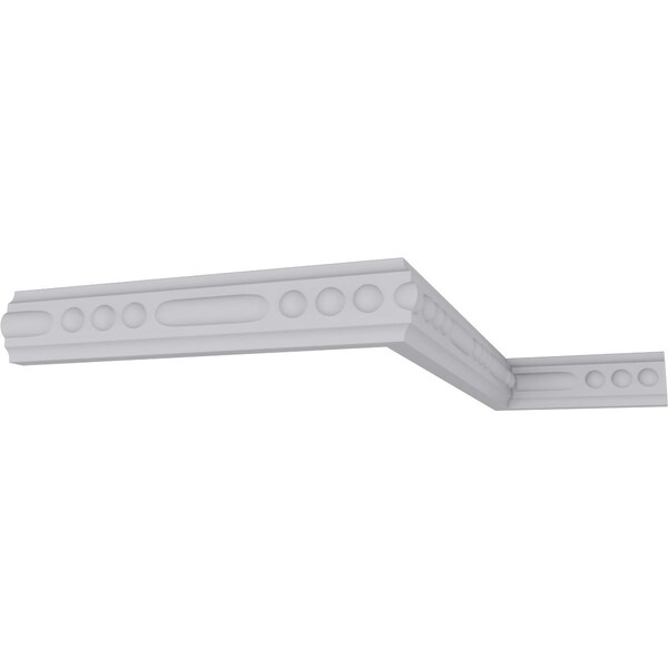 Ekena Millwork 1"H x  5/8"P x 94 1/2"L Crendon Bead & Barrel Panel Moulding - MLD01X00CR