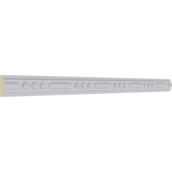 Ekena Millwork 1"H x  5/8"P x 94 1/2"L Crendon Bead & Barrel Panel Moulding - MLD01X00CR