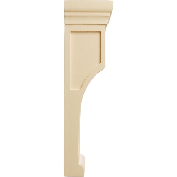 Ekena Millwork 4"W x 4"D x 14"H Recessed Groove Corbel, Maple - COR04X04X14REMA