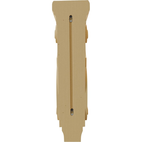 Ekena Millwork 8"W x 9"D x 30"H Large Jumbo Traditional Wood Corbel, Alder - CORW08X09X30TRAL