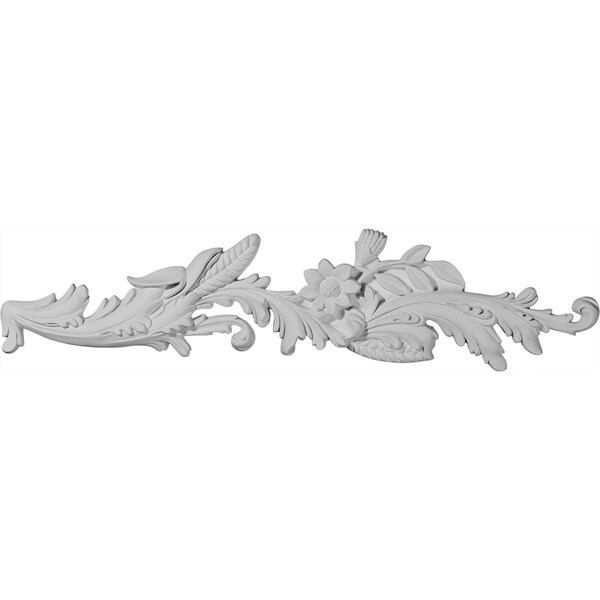 Ekena Millwork 26 3/4"W x 6 5/8"H x 1 1/8"P Elsinor Swag Onaly, Right - ONL26X06X01EL-R
