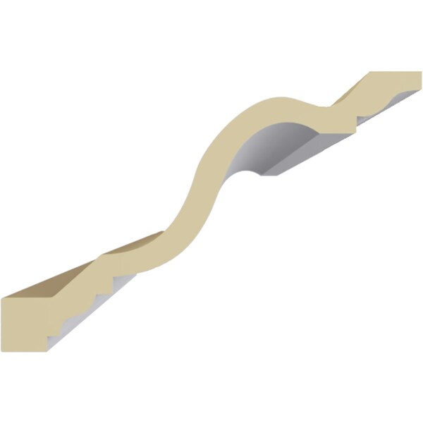Ekena Millwork 5 1/4"H x 7 7/8"P x 9 5/8"F x 94 1/2"L Jackson Crown Moulding - MLD05X08X10JA