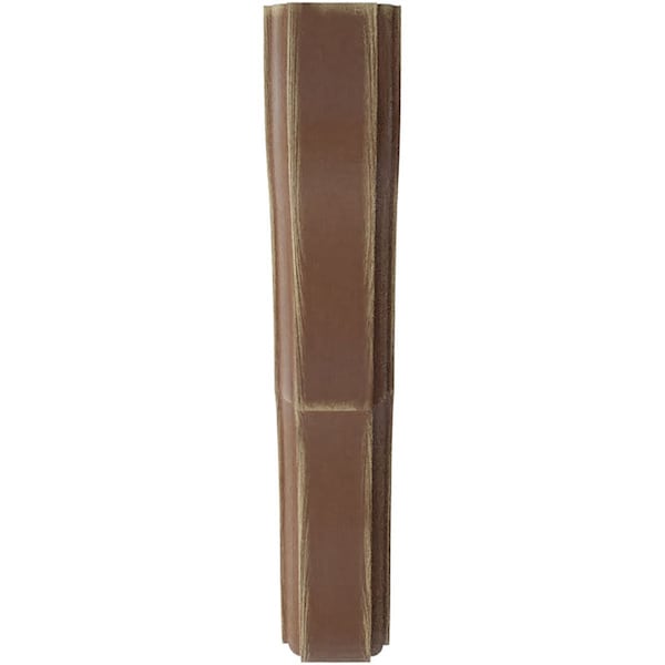 Ekena Millwork 1 3/4"W x 10"D x 10"H Stratford Wood Vintage Decor Bracket, Weathered Brown - BKTWD02X10X10STBR