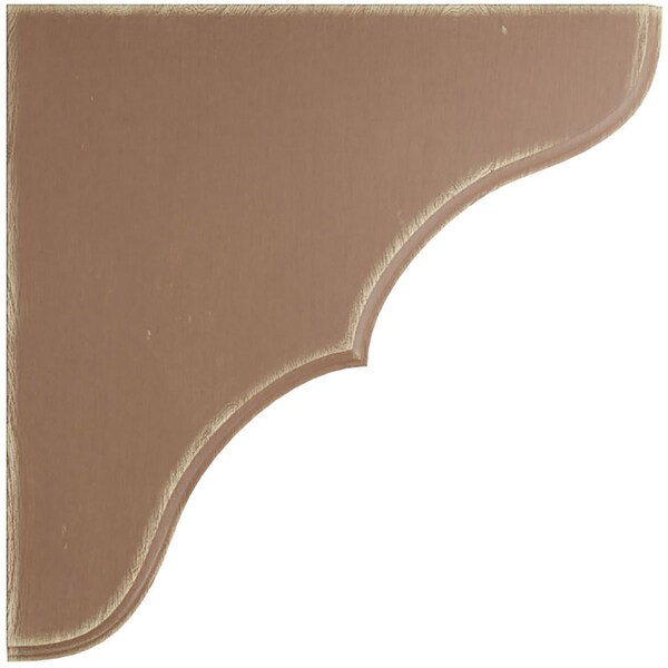 Ekena Millwork 1 3/4"W x 10"D x 10"H Stratford Wood Vintage Decor Bracket, Weathered Brown - BKTWD02X10X10STBR