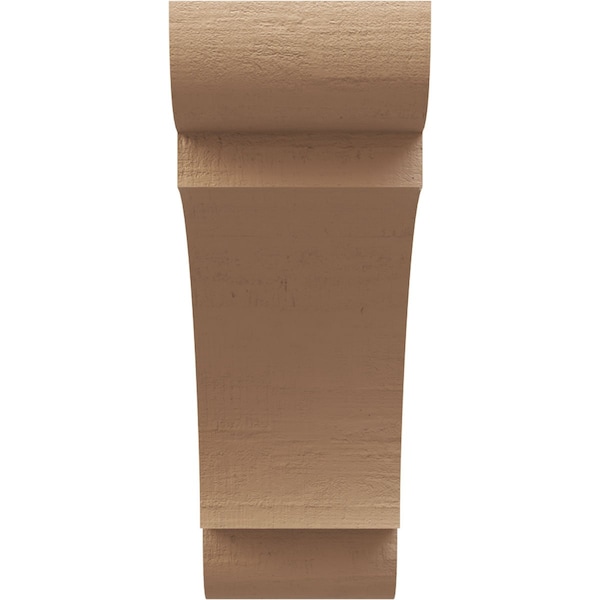 Ekena Millwork 3-inch W x 8-inch D x 8-inch H Olympic Rough Cedar Woodgrain TimberThane Knee Brace, Primed - BRCUR03X08X08OLYRCPR