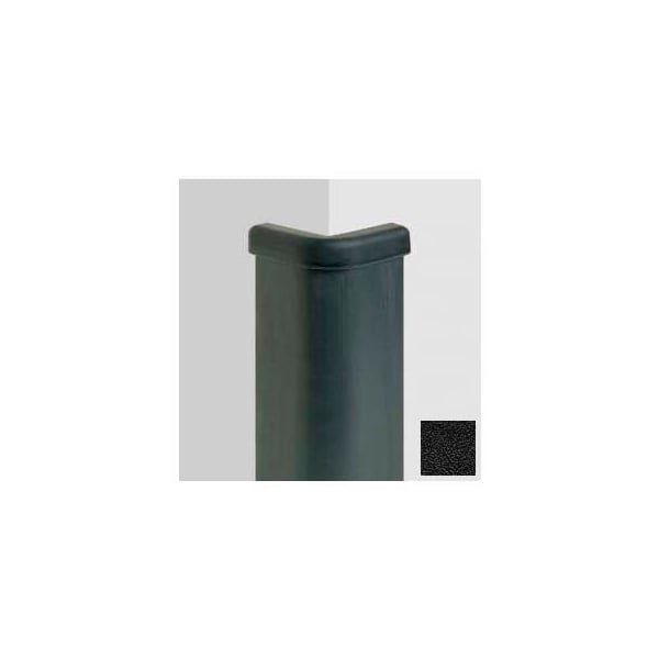 Pawling Black Epdm Rubber Corner Guard, 4" Wings, 6'H, Black, Epdm Rubber - CG-2E-6-1