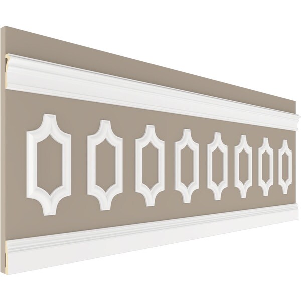 Ekena Millwork Wainscot Paneling Kit, Urethane, 94-1/2 in L, Factory Primed - WPKUSC081P032