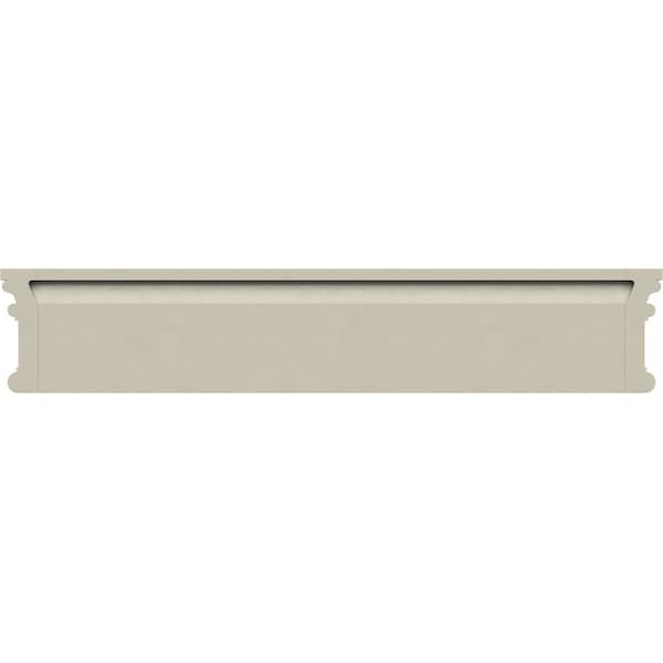Ekena Millwork 30" Bottom Width x 31 1/8" Top Width x 3 1/2"H x 7/8"P Bedford Crosshead - CRH03X30BE