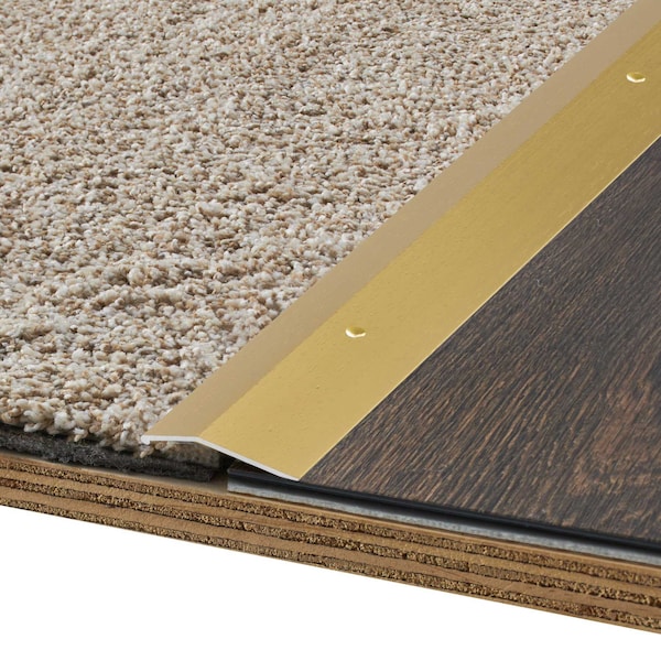 M-D Building Products Aluminum, Satin Brass, 144 in L, 2 in W - 15920