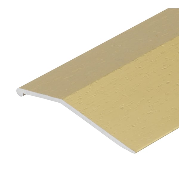 M-D Building Products Aluminum, Satin Brass, 144 in L, 2 in W - 15920