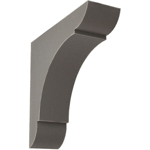 Ekena Millwork 1 3/4"W x 6"D x 6"H Small Olympic Wood Vintage Decor Bracket, Reclaimed Grey - BKTWD01X06X06OLGY