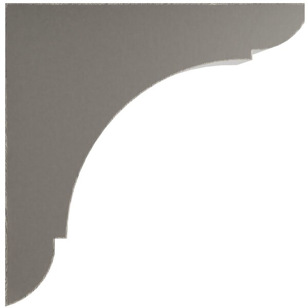 Ekena Millwork 1 3/4"W x 6"D x 6"H Small Olympic Wood Vintage Decor Bracket, Reclaimed Grey - BKTWD01X06X06OLGY