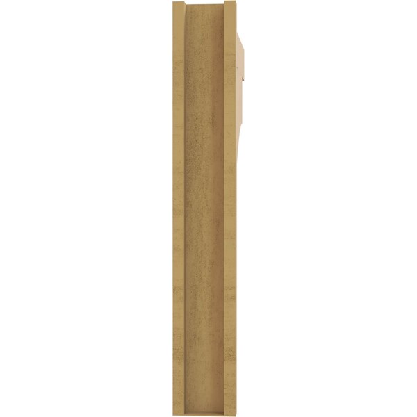 Ekena Millwork 5 1/2-in W x 28-in D x 36-in H Balboa Block Rough Cedar Woodgrain TimberThane Outlooker, Primed Tan - OUTUR055X28X36BOA44RCPR