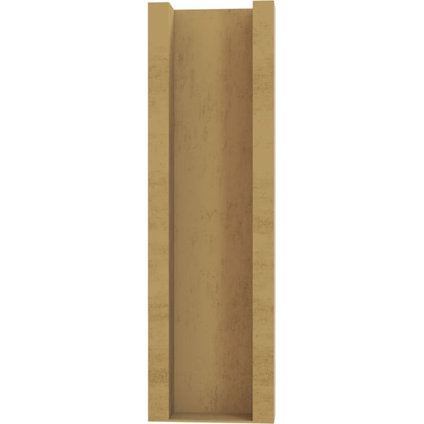 Ekena Millwork 6-in W x 12-in D x 20-in H Funston Trad Rough Cedar Woodgrain TimberThane Outlooker, Primed Tan - OUTUR060X12X20FST04RCPR