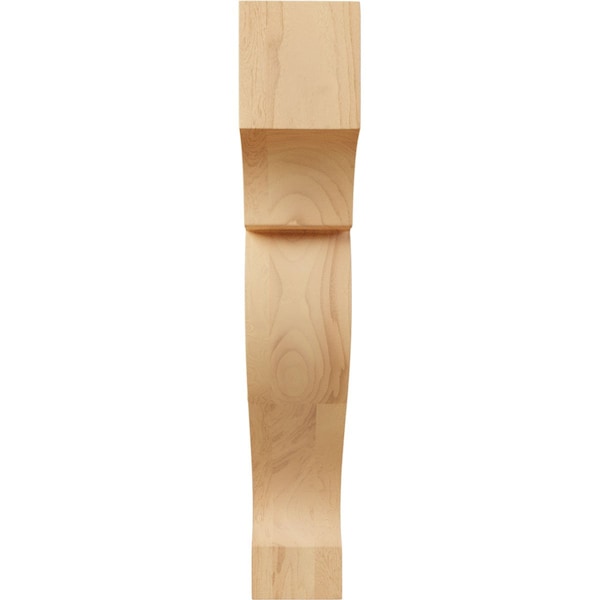 Ekena Millwork 1 3/4"W x 5"D x 10"H Extra Large Dearborn Wood Corbel, Red Oak - CORW02X10X05DRRO