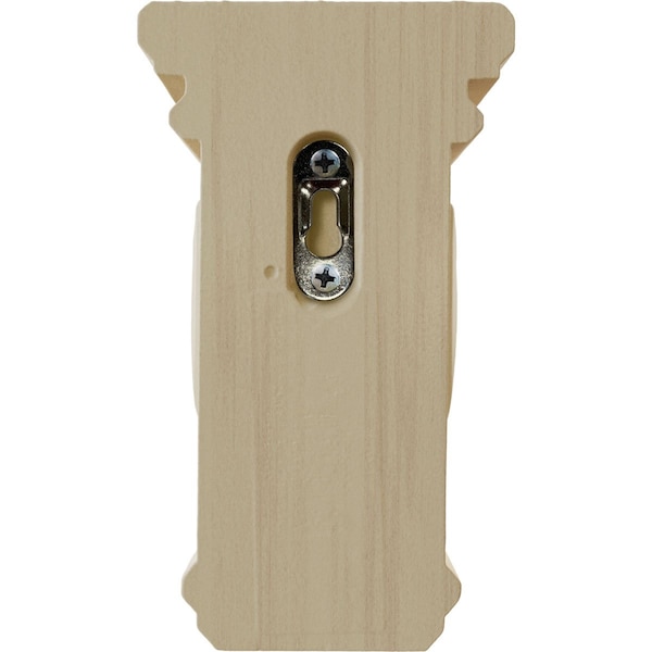 Ekena Millwork 3 1/2"W x 3 3/4"D x 6"H Mini Woodruff Wood Corbel, Rubberwood - CORW03X03X06WFRW