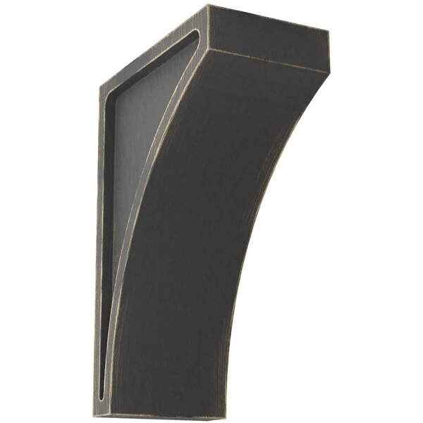 Ekena Millwork 3"W x 5 1/2"D x 8"H Medium Lawson Wood Vintage Decor Corbel, Black - CORWD03X05X08LWBL