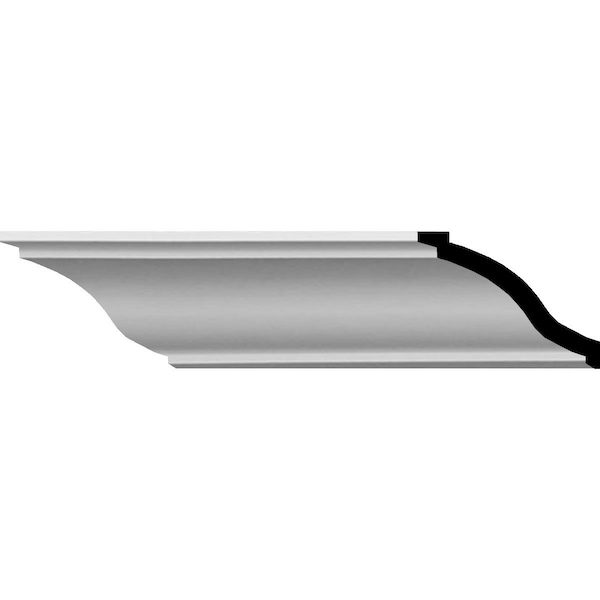 Ekena Millwork SAMPLE - 2 1/8"H x 5 3/8"P x 5 5/8"F x 12"L Foster Smooth Crown Moulding - SAMPLE-MLD02X05X05FO