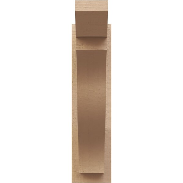Ekena Millwork 5 1/2-in W x 18-in D x 22-in H Funston Slat Rough Cedar Woodgrain TimberThane Outlooker, Primed Tan - OUTUR055X18X22FST24RCPR