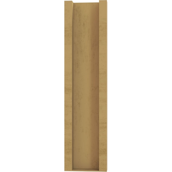 Ekena Millwork 5 1/2-in W x 18-in D x 22-in H Funston Slat Rough Cedar Woodgrain TimberThane Outlooker, Primed Tan - OUTUR055X18X22FST24RCPR