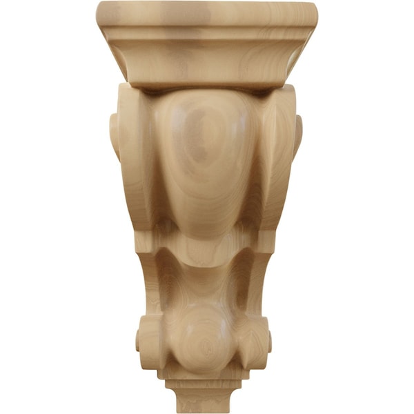 Ekena Millwork 4 1/2"W x 5"D x 10"H Medium Traditional Wood Corbel, Cherry - CORW05X05X10TRCH