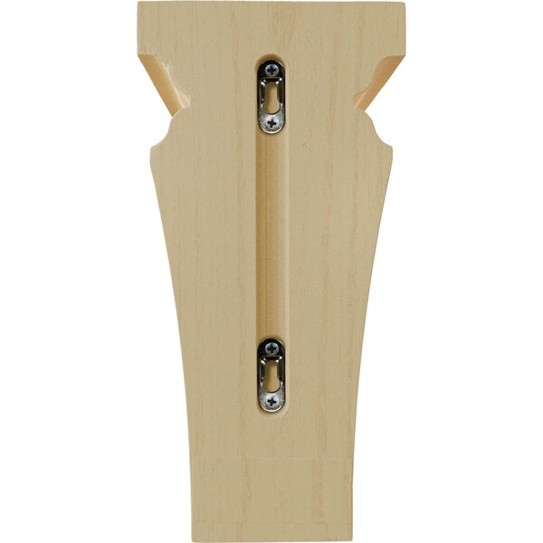 Ekena Millwork 6"W x 6 3/4"D x 12"H Large Nevio Wood Corbel, Maple - CORW06X06X12NEMA